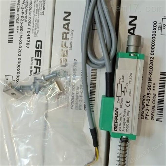 意大利GEFRAN杰夫伦传感器PY-2-F-025-S01M